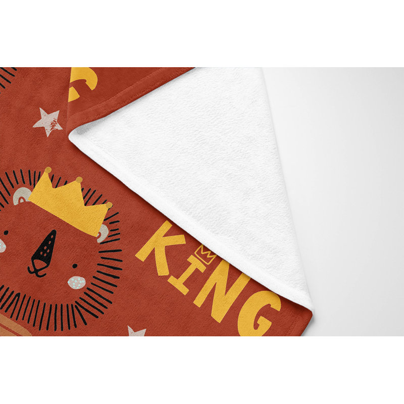King Lion, Red, 50" W x 60" L