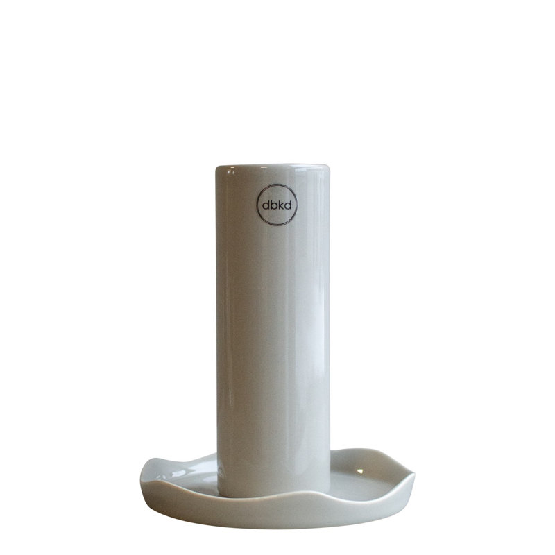 Higgins Med. Porte-bougie Wave Mole brillant, H 5,91 po x l 4,75 po x P 4,75 po