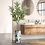 Arbre artificiel en fleur noire et blanche-104345524