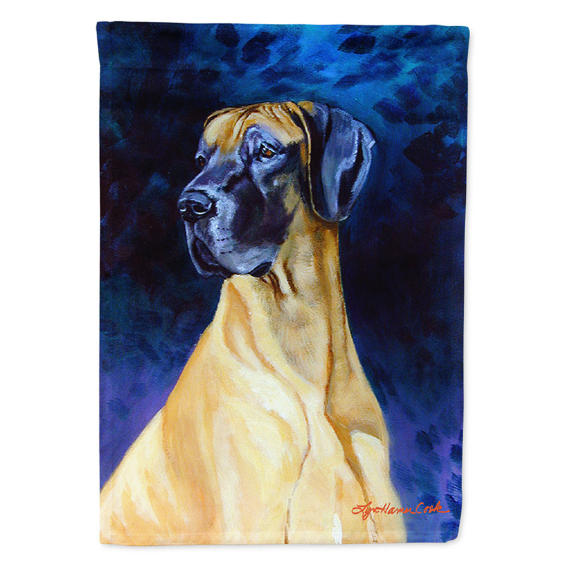 Great Dane Double Sided 40'' H x 28'' W Polyester Animal House Flag