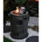 20 Inch Round Outdoor Gas Fire Pit,32000 BTU ,Contain Lava Stone And Rainproof Cover-113107699