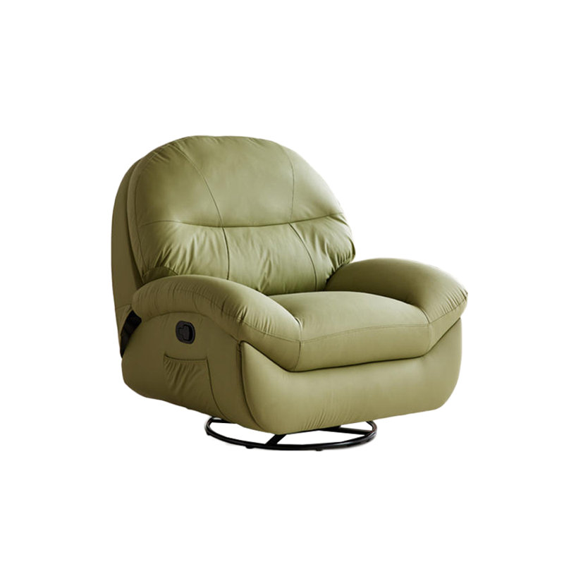 Fauteuil inclinable en similicuir Nahlen, Vert