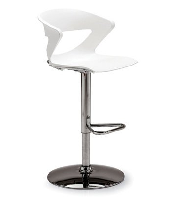 Kreature Swivel Adjustable Height Counter Stool with Metal Frame