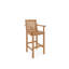 30" Teak Patio Bar Stool