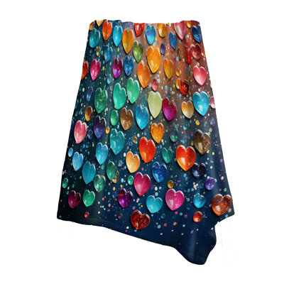 Colorful Love Balloon Street Art I - Pop Art Throw Blanket