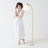 Luna Drop 75 in. Modern LED Arc Floor Lamp with Frosted Glass Globe Shade
