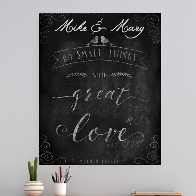 Décalcomanie murale « do small things great love »