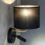 Brannen 1-Light LED Black Armed Sconce