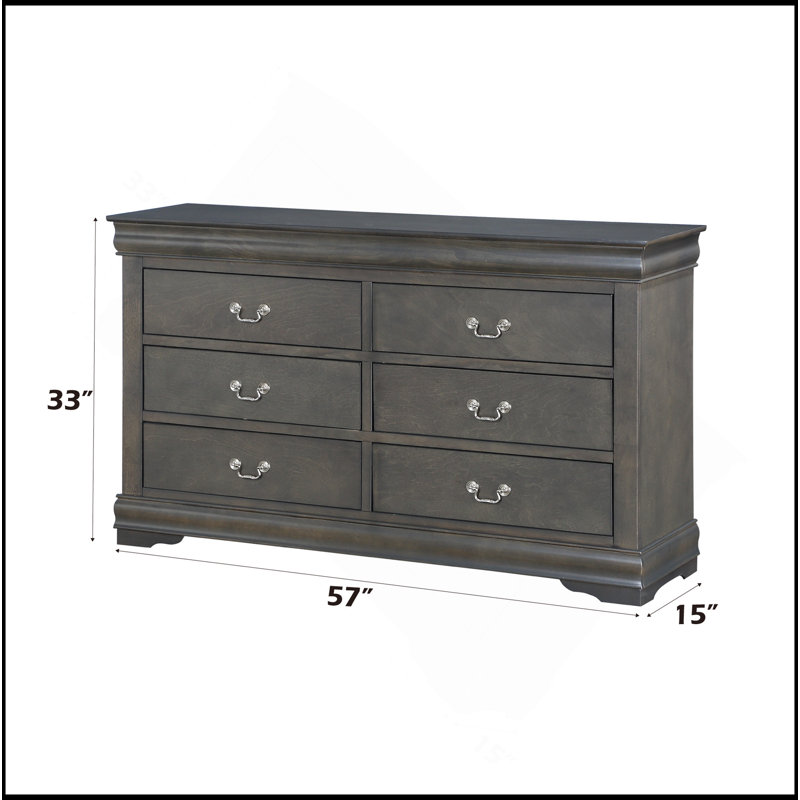 Commode Louis Philippe, Gris foncé