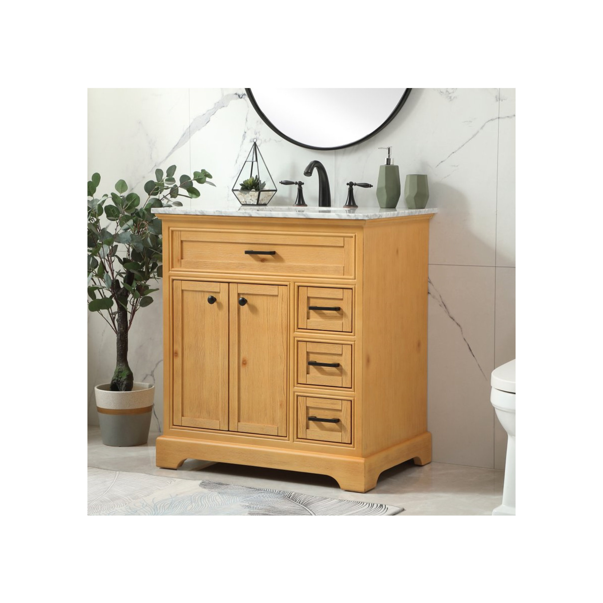 Hermes 32'' Single Bathroom Vanity, Natural