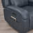 37" W Genuine Leather Dual-Power Wall Recliner-1613804863