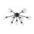 9-light Glass Globe Sputnik Flush Mount