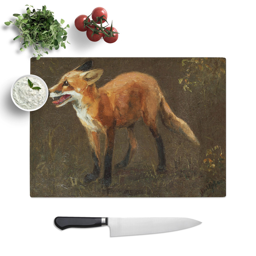 Red Fox by Bruno Liljefors Chopping Board