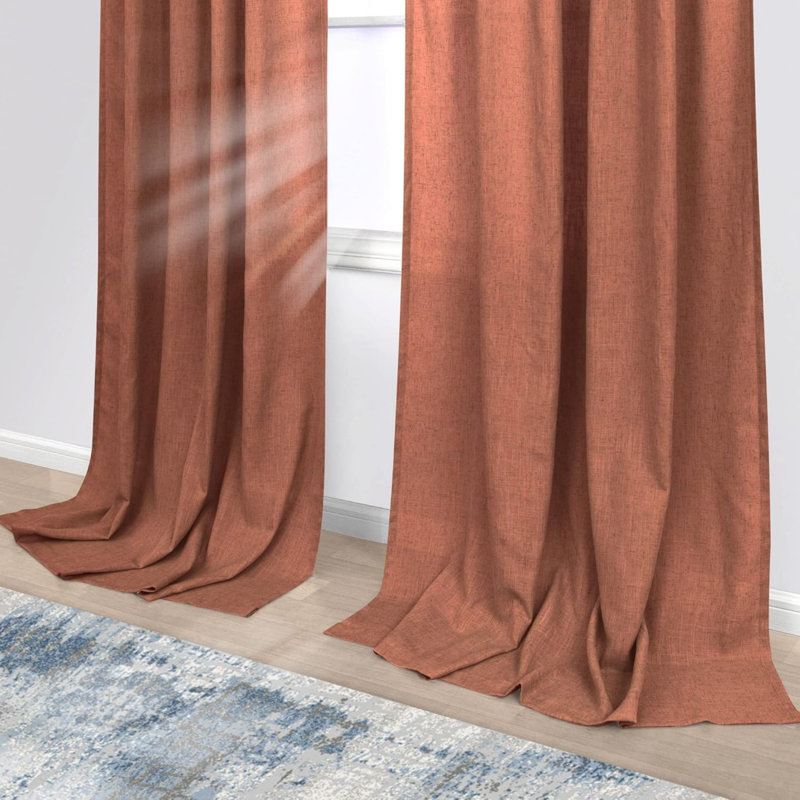 Semi Sheer Curtain Panel Pair