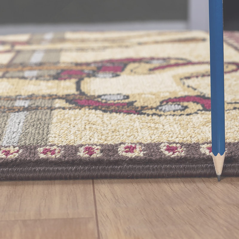 Tribes Beige  Southwest Area Rug, Rectangle 2' x 3'