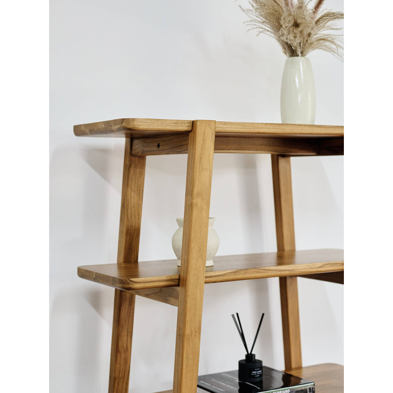 Apanas Ladder Bookcase, Natural