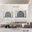 Ensemble de 3 carreaux marocains sur toile-2024490946