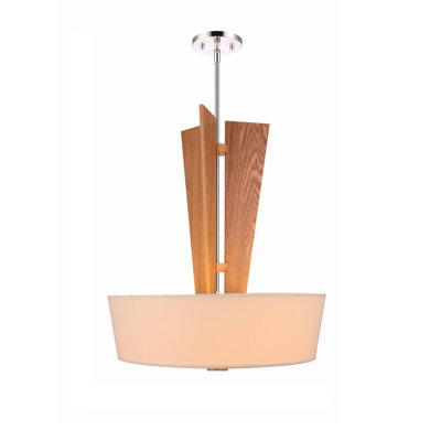 Lustree tambour 3 lumières unique Angle