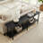 Celine 71" Console Table In Black (2Shelf)-124922111