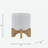5" CHEVRON PLANTER W/ STAND, WHITE
