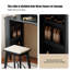 Coiffeuse avec miroir, 2 tiroirs, 1 chaise