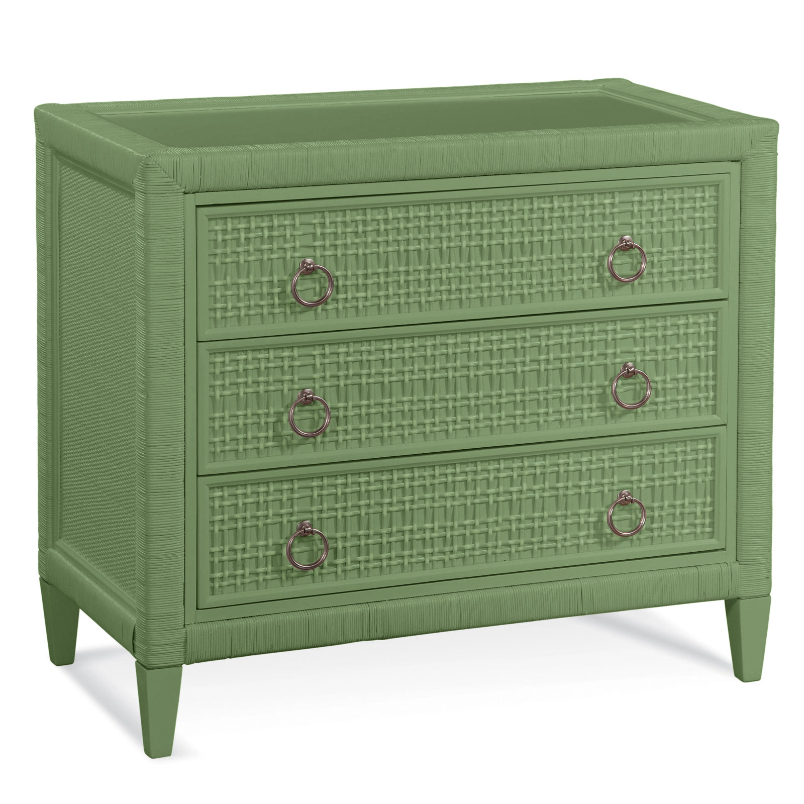 Monterey 3 Drawer 36" W Dresser, Celery, No, Satin Nickel