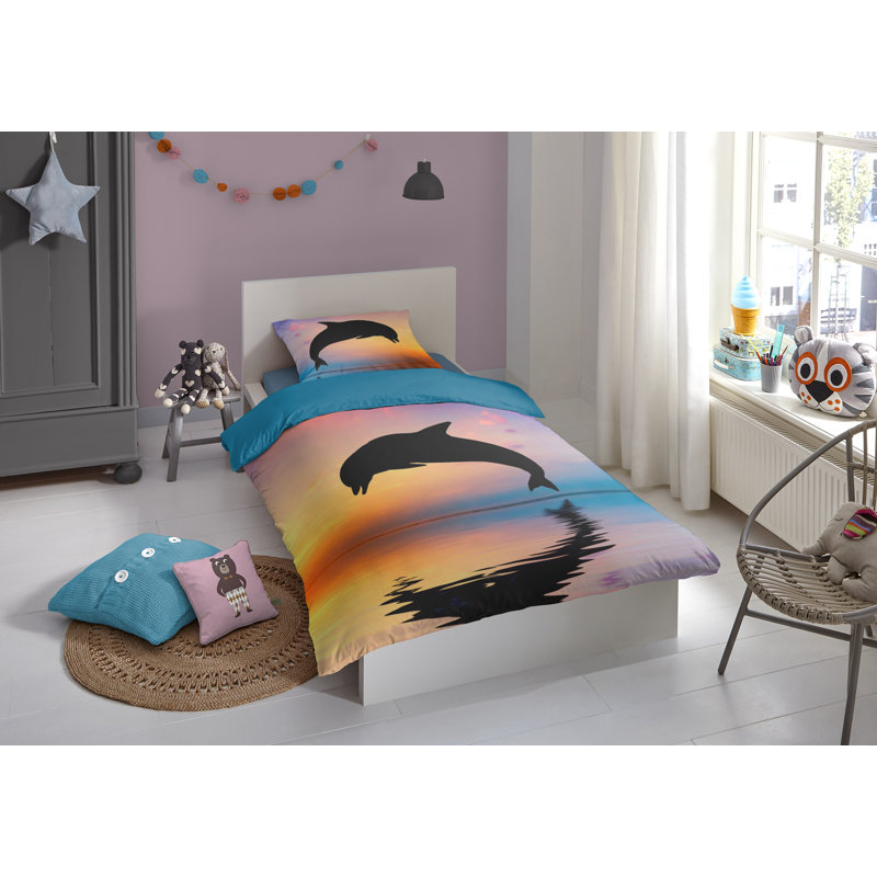 No Pattern Duvet Cover Set with Pillowcases