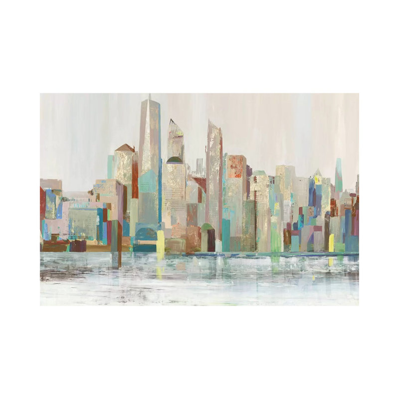 Metropolitan - Wrapped Canvas Painting, 20.32cm H x 30.48cm W x 1.91cm D