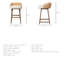 Tabouret de comptoir et de bar Kemble-972368223