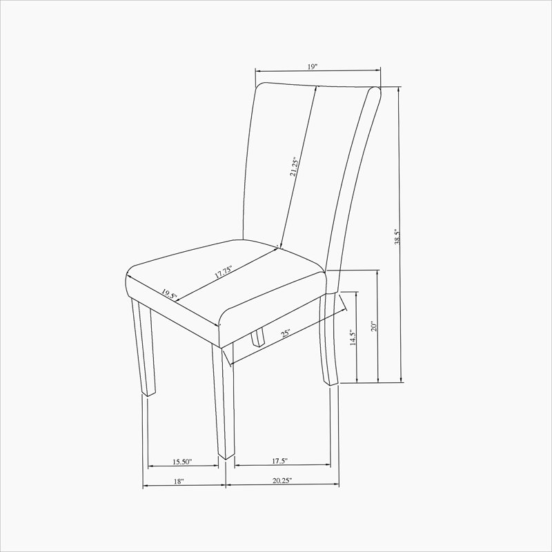 Ensemble de chaises de salle à manger gris