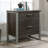 Lateral File with Two Drawers, Dark Brown finish