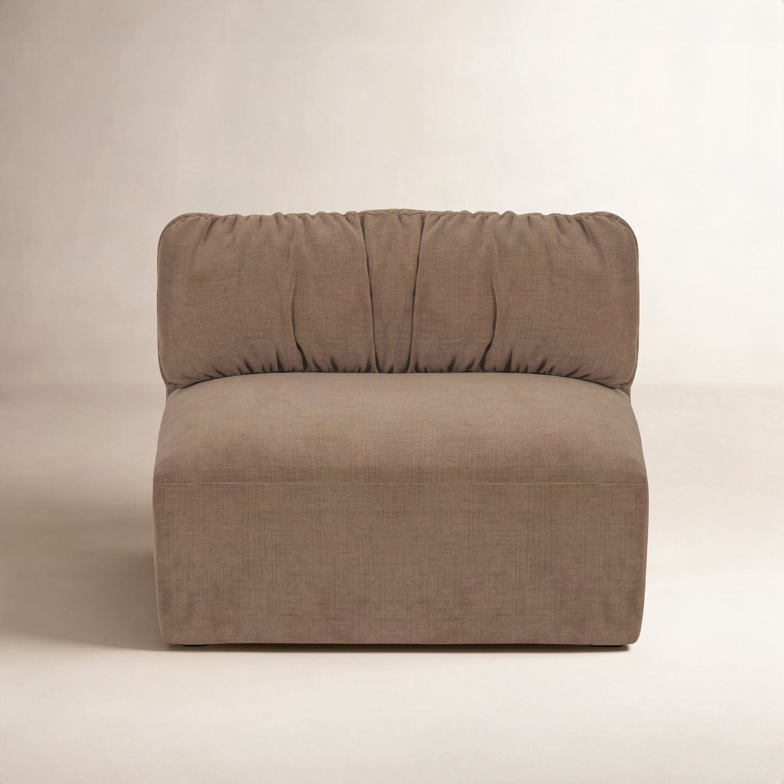 Colette Slipper Chair, Tan