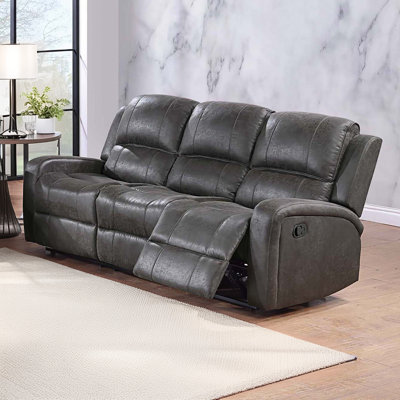 78" PU Leather Recliner Sofa
