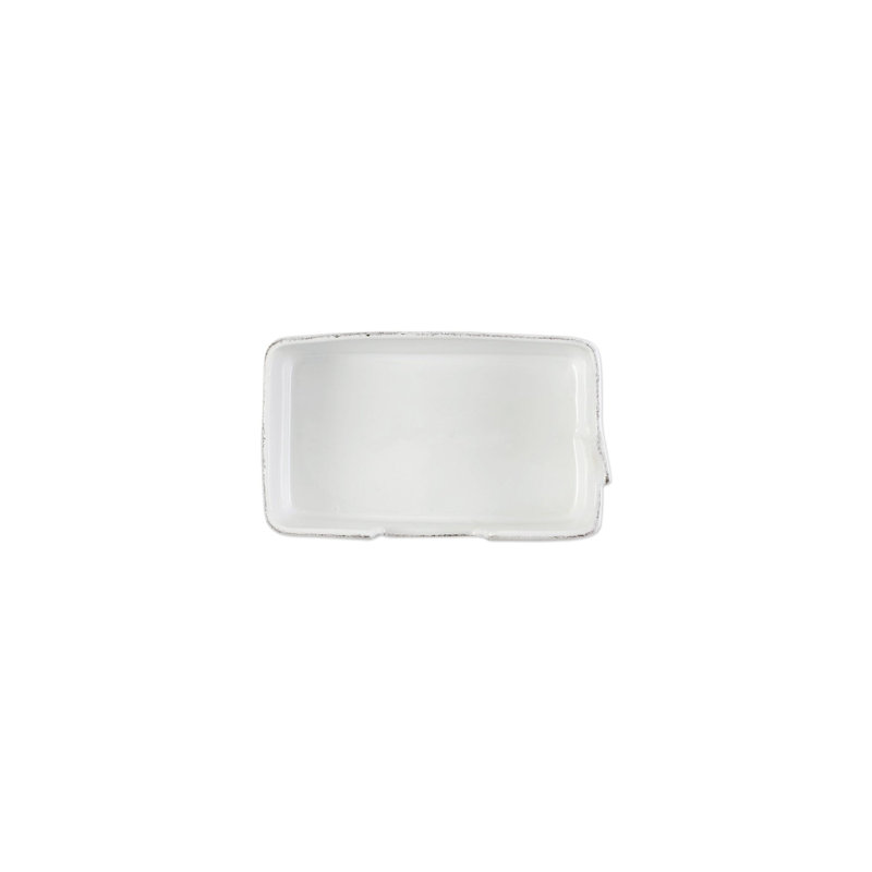 Melamine Lastra White Napkin Holder, 3.25" H x 8.25" W x 5.25" D