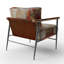 Chaise avec accoudoirs en velours Cardinal Sin Retro Delight-1320804792