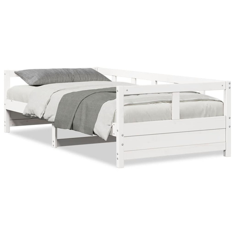 Egan Solid Wood, European Single (90 x 200cm), White