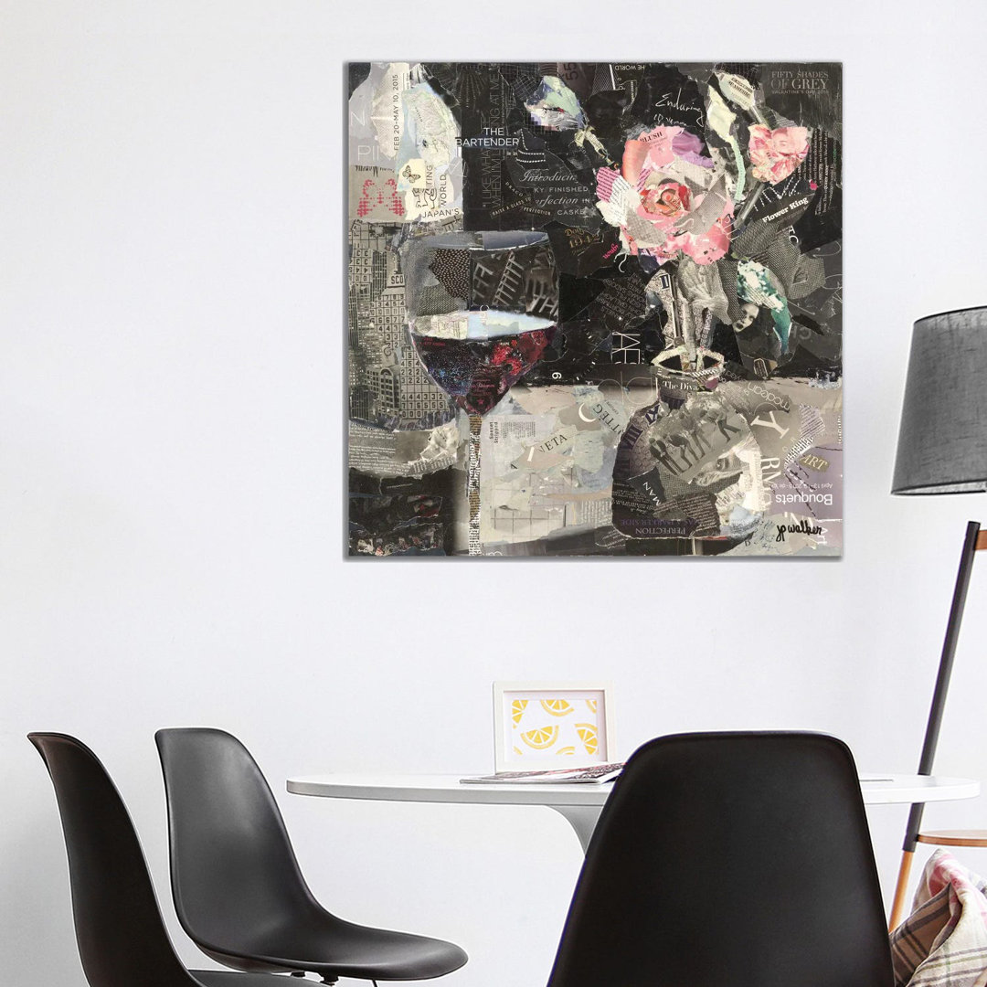 Wine & Roses by Jamie Pavlich-Walker - Wrapped Canvas Painting