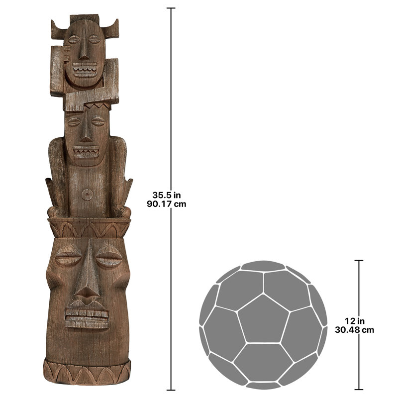 Gods of the Three Pleasures Tiki Gods Statue