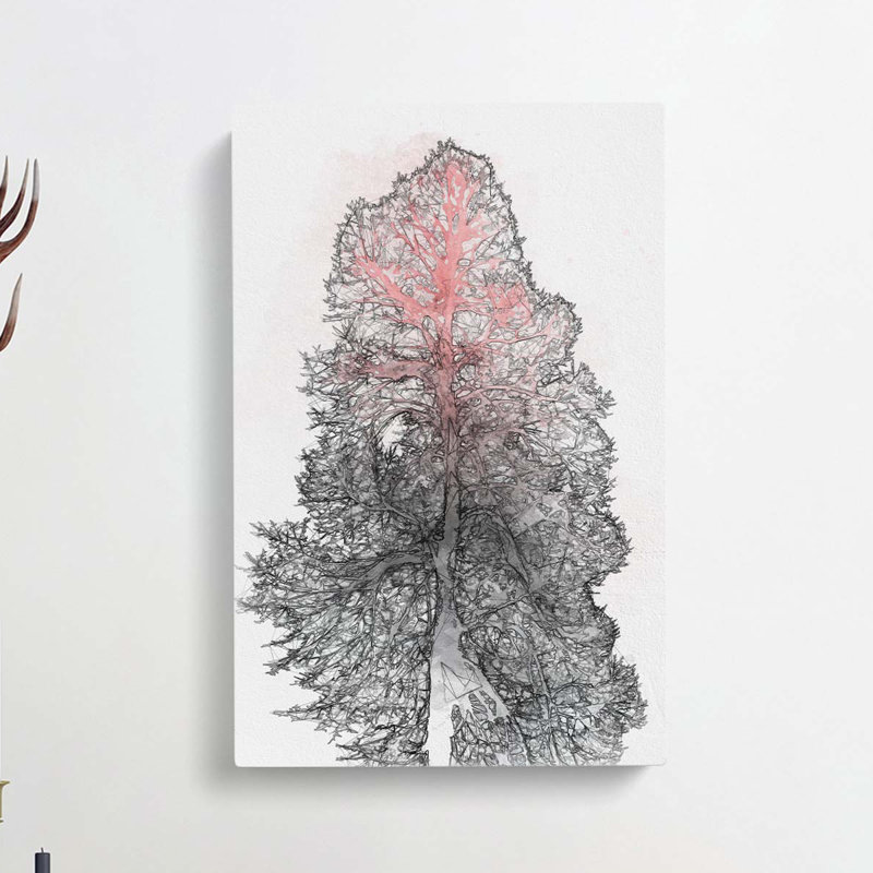 Colour of the Tree in Abstract - Wrapped Canvas, 76cm H x 50cm W x 3cm D
