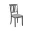 6 tables de salle à manger en bois gris, rectangulaire avec 4 chaises et un banc, pour la maison