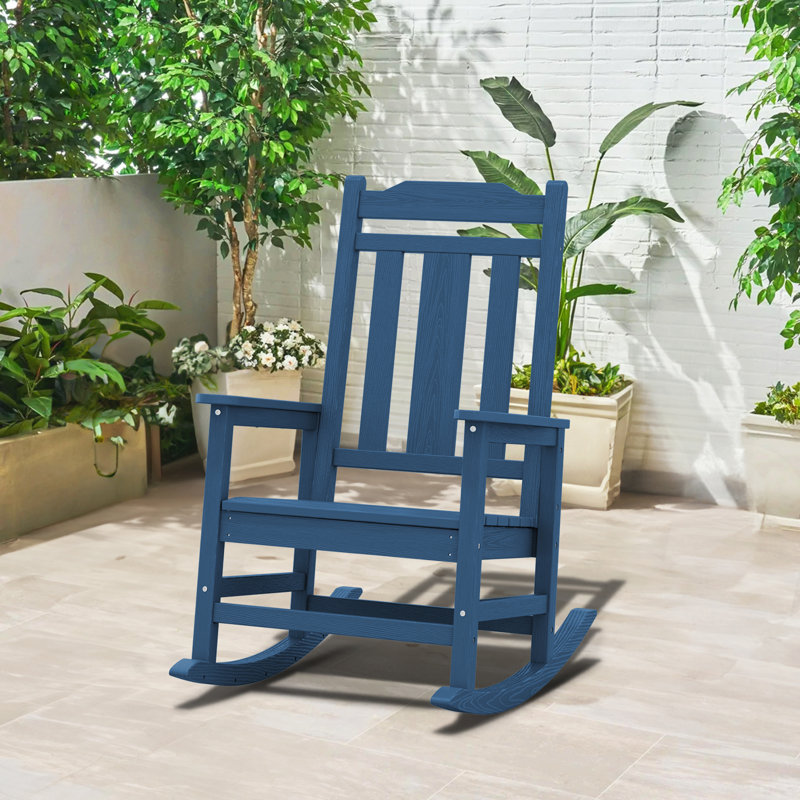 Fauteuil Adirondack surdimensionné en polyéthylène haute densité Wolak Wolak, Marine