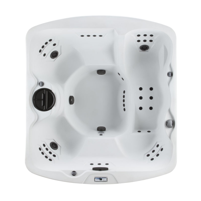 Leganza 6-Person 90-Jet Arctic White and Espresso Hot Tub