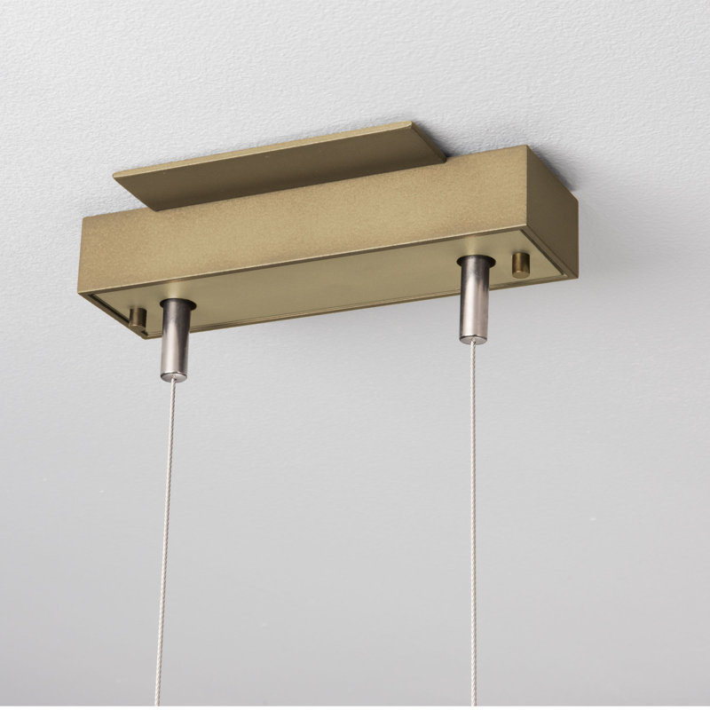 Luminaire suspendu à DEL Stacks, Laiton moderne