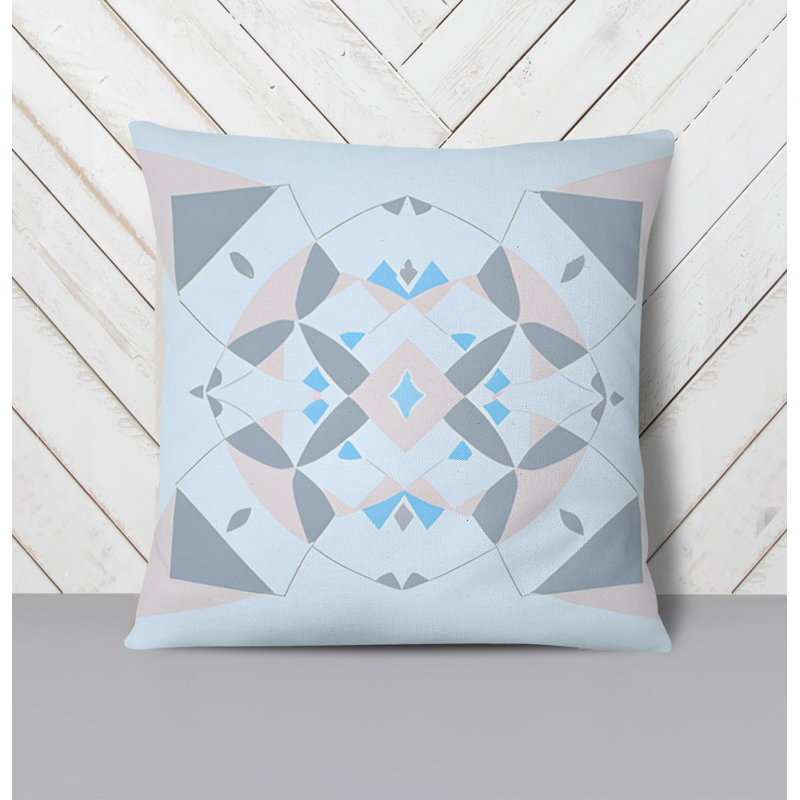 Throw Pillow With Insert, 16"H x 16"W, Blue 19