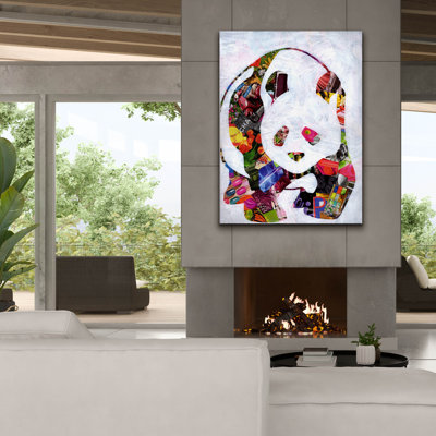«Panda» par Artpoptart, art mural sur toile