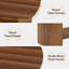 Pedestal Coffee Table with Storage