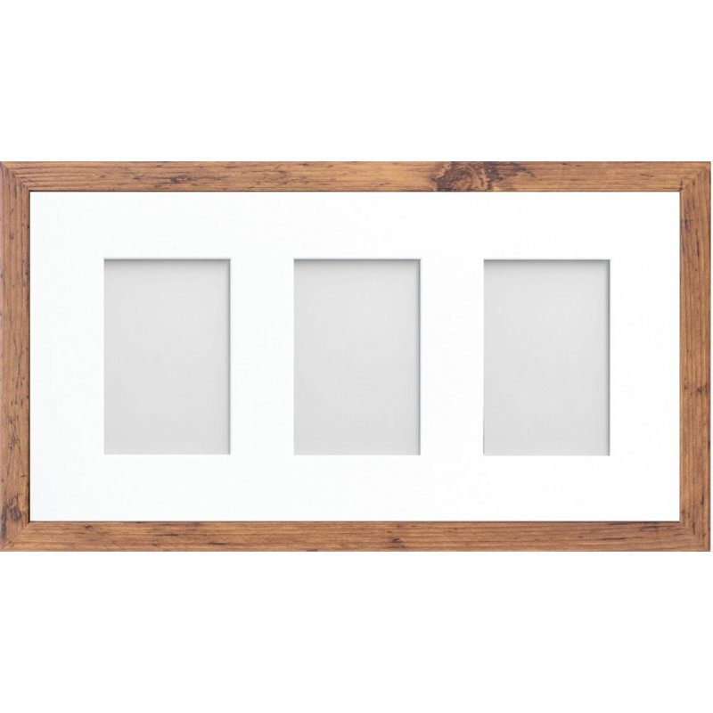 Albarran Matte Picture Frame with Mat, Rustic, 4cm x 6cm