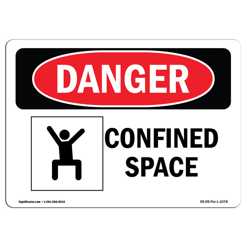 Panneau en aluminium pour espace confiné 12 x 18, H 12 po x l 18 po x P 0,1 po