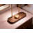 Modern Key Holder Stand With Walnut Wood Base And Brass Hooks, Compact Tabletop Organizer For Keys Jewelry Sunglasses And Small Essentials, Home Decor Storage Tray