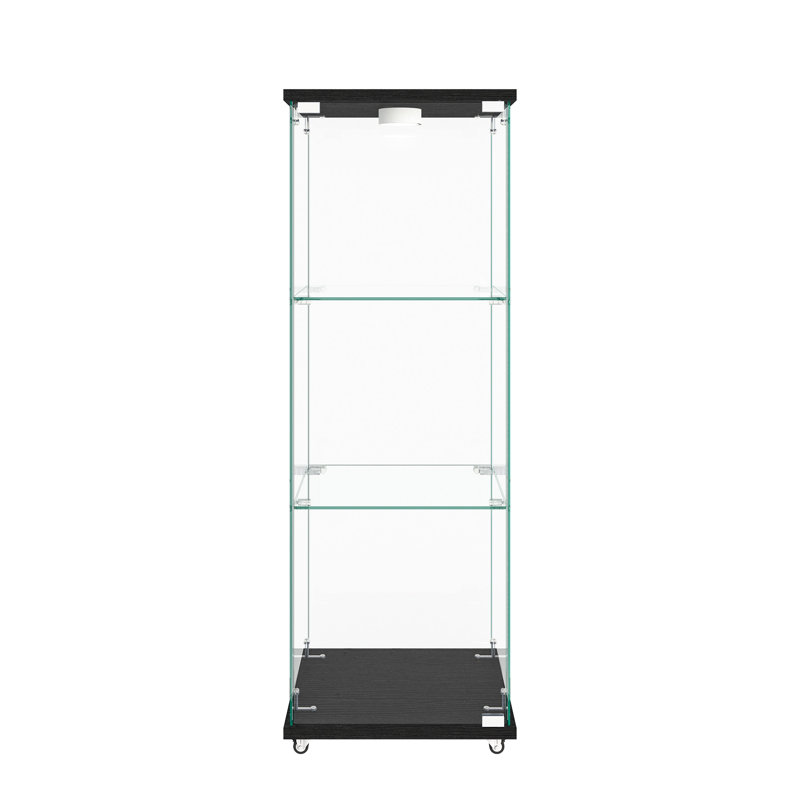 Vitrine moderne avec lumières DEL, Noir